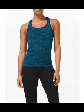lululemon athletica Swiftly Racerback 2.0 Prism Stripe Turquoise Tide Activewear